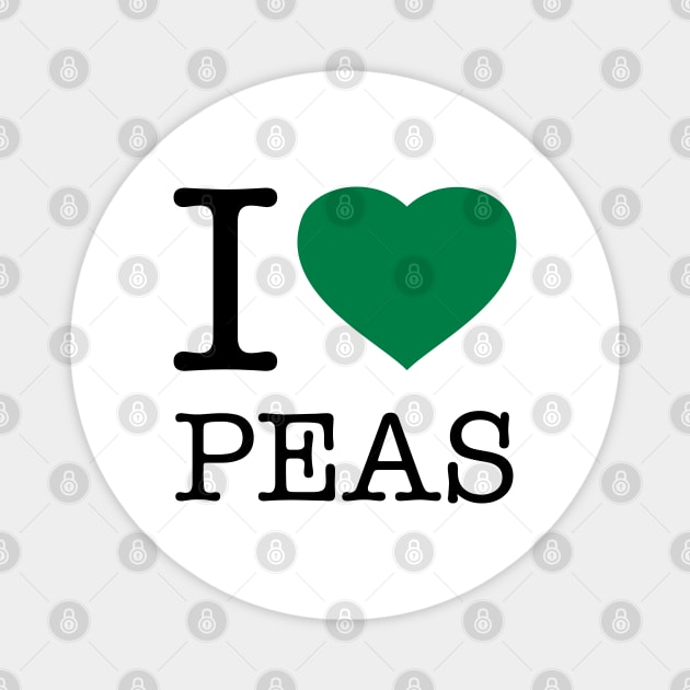 I LOVE PEAS Magnet by eyesblau